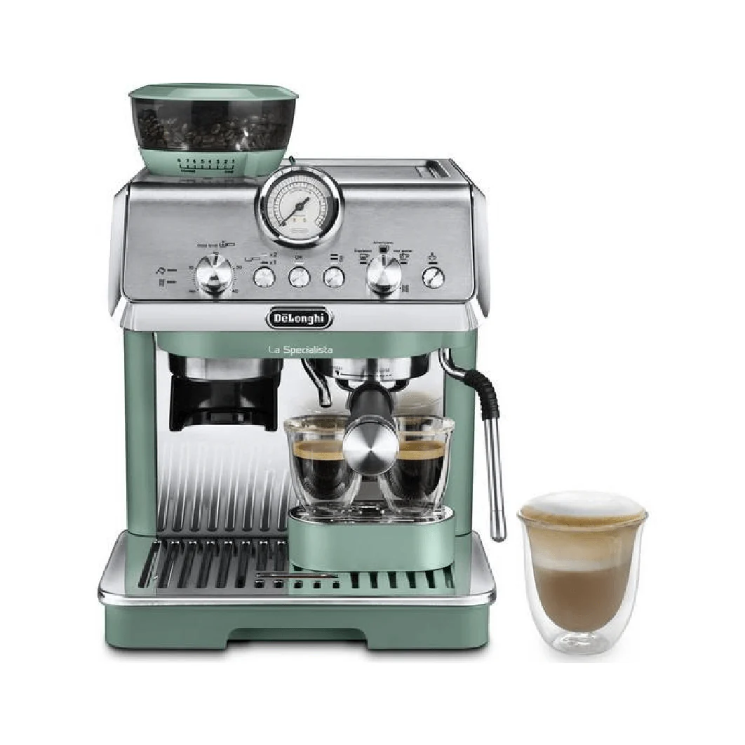 Delonghi La Specialista Arte Manual Bean to Cup Coffee Machine - Green | EC9155.GR