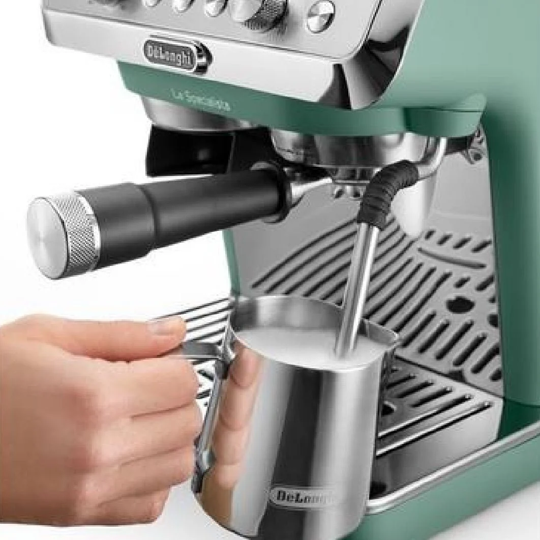 Delonghi La Specialista Arte Manual Bean to Cup Coffee Machine - Green | EC9155.GR - Image 3