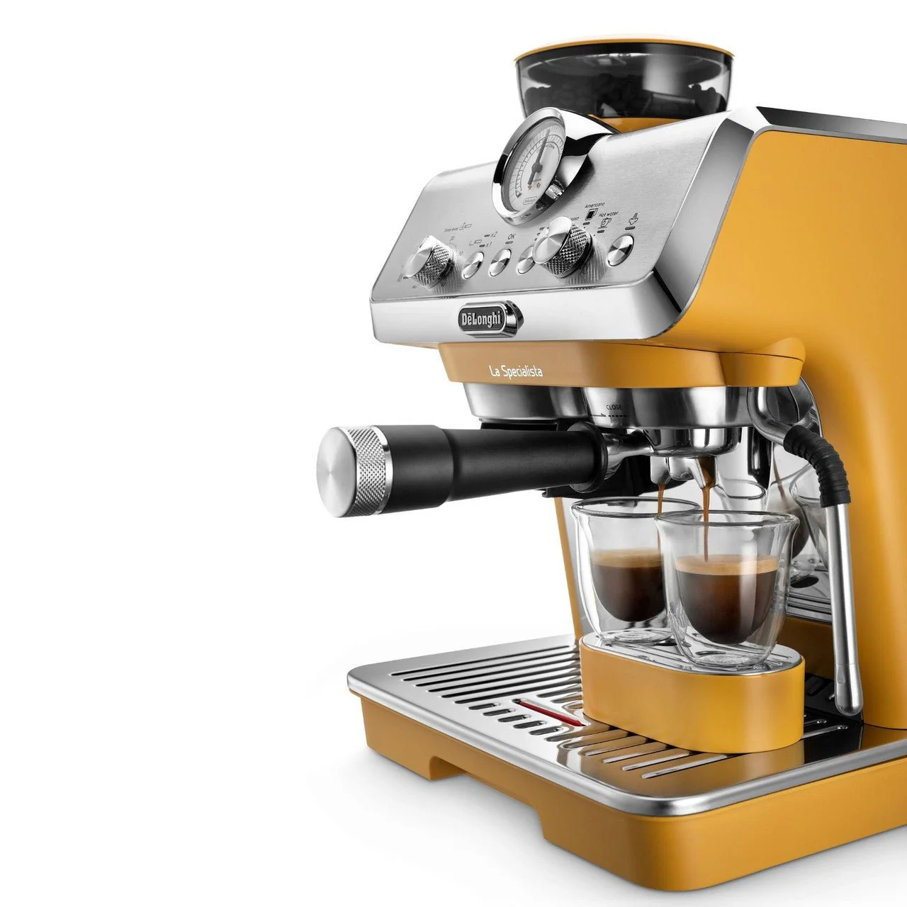 Delonghi La Specialista Arte Manual Bean to Cup Coffee Machine - Yellow | EC9155.YE - Image 2