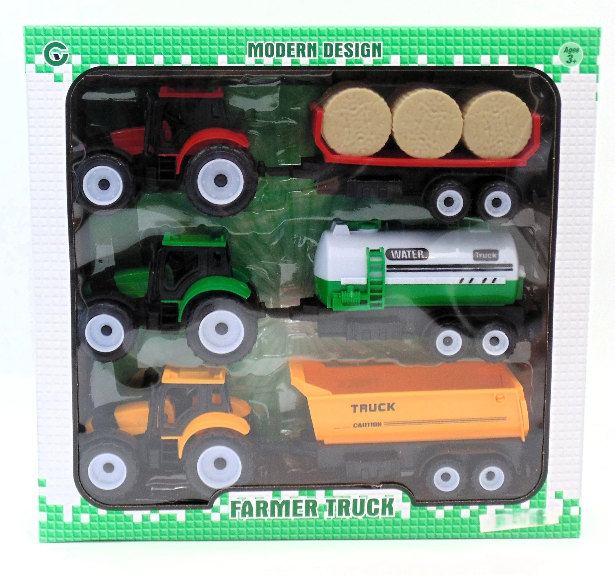 Deluxe Triple Pack Tractor & Trailer Set