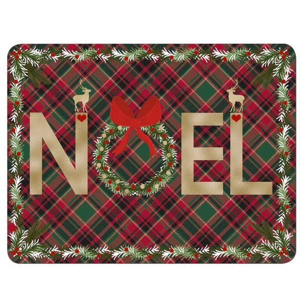 Denby Christmas Tartan Noel Placemats Set of 6