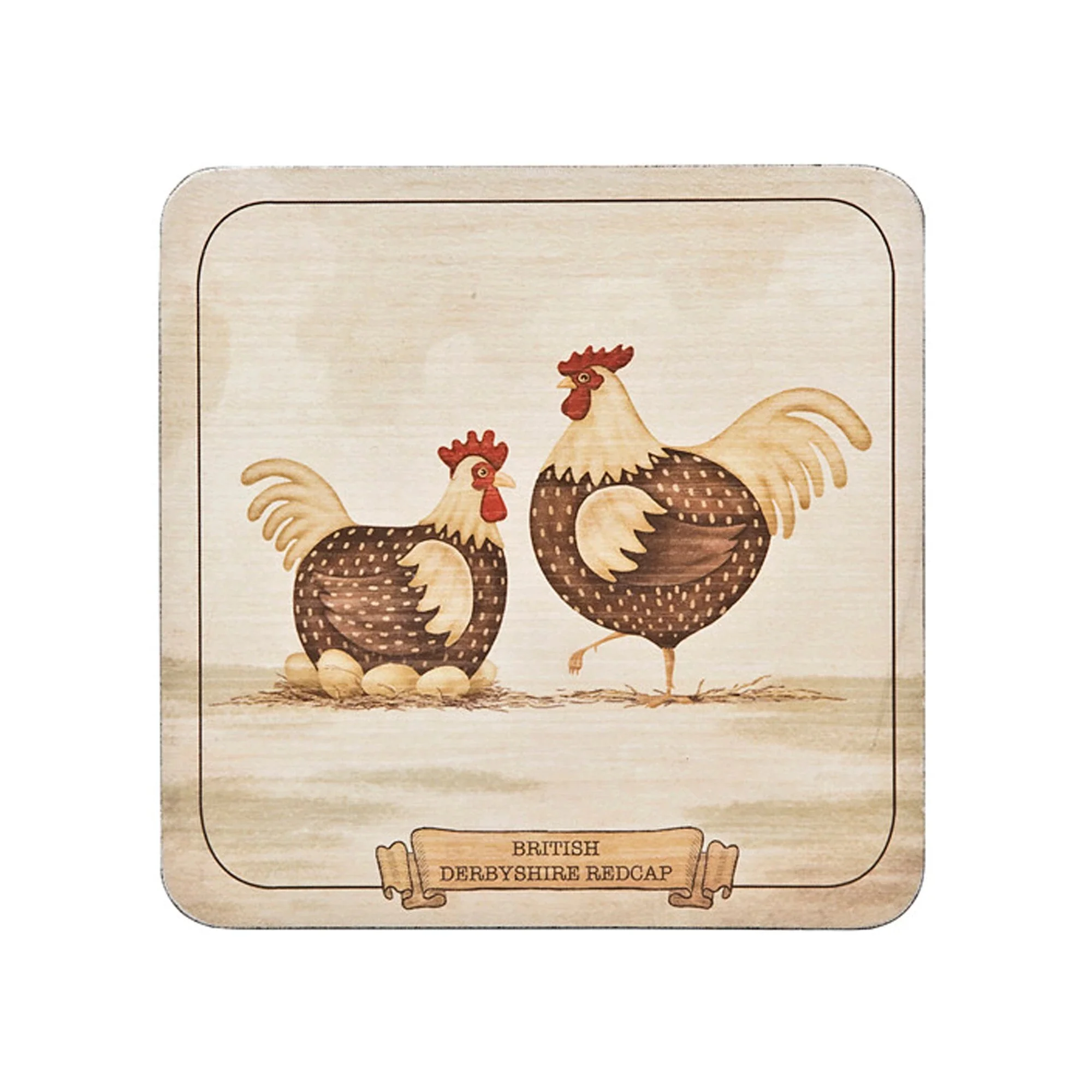 Denby Derbyshire Redcap 6Pc Coasters
