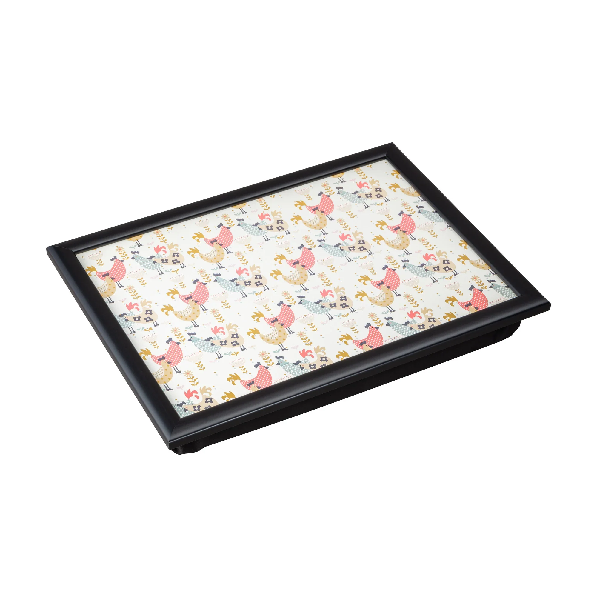 Denby Hens Laptray With Black Edge