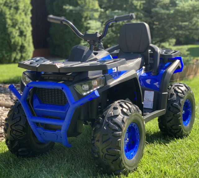 Desert Commander 24V Electric Ride On Quad - Blue