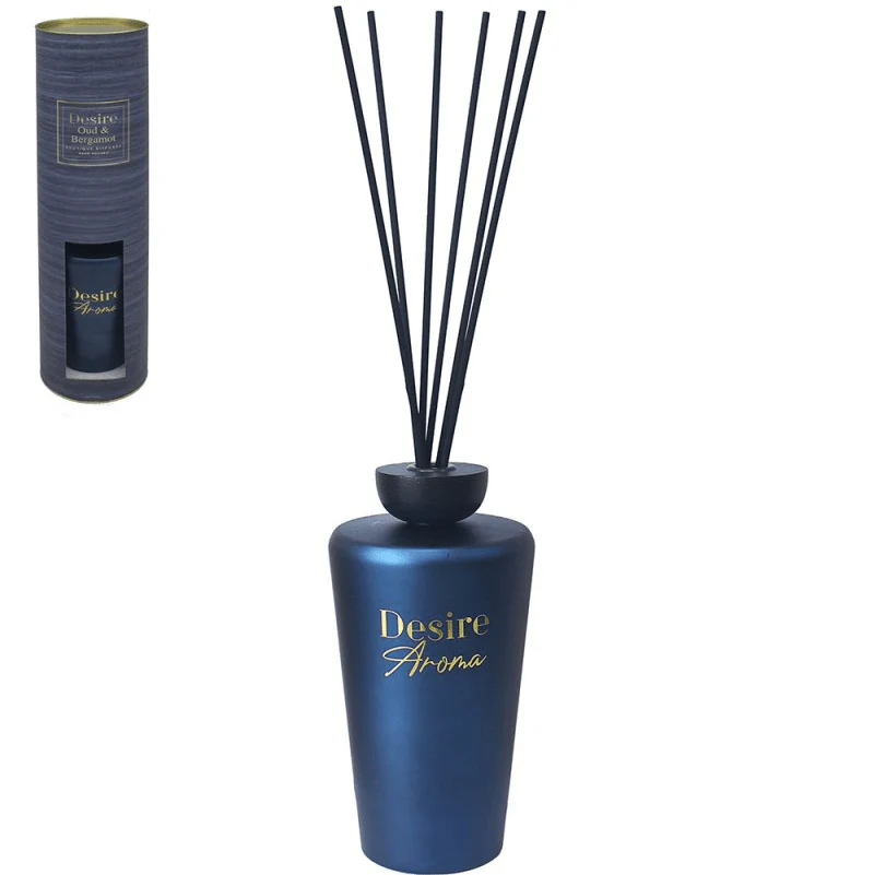 Desire Aroma Luxury Reed Diffuser – Oud & Bergamot (1000ml) - Image 2