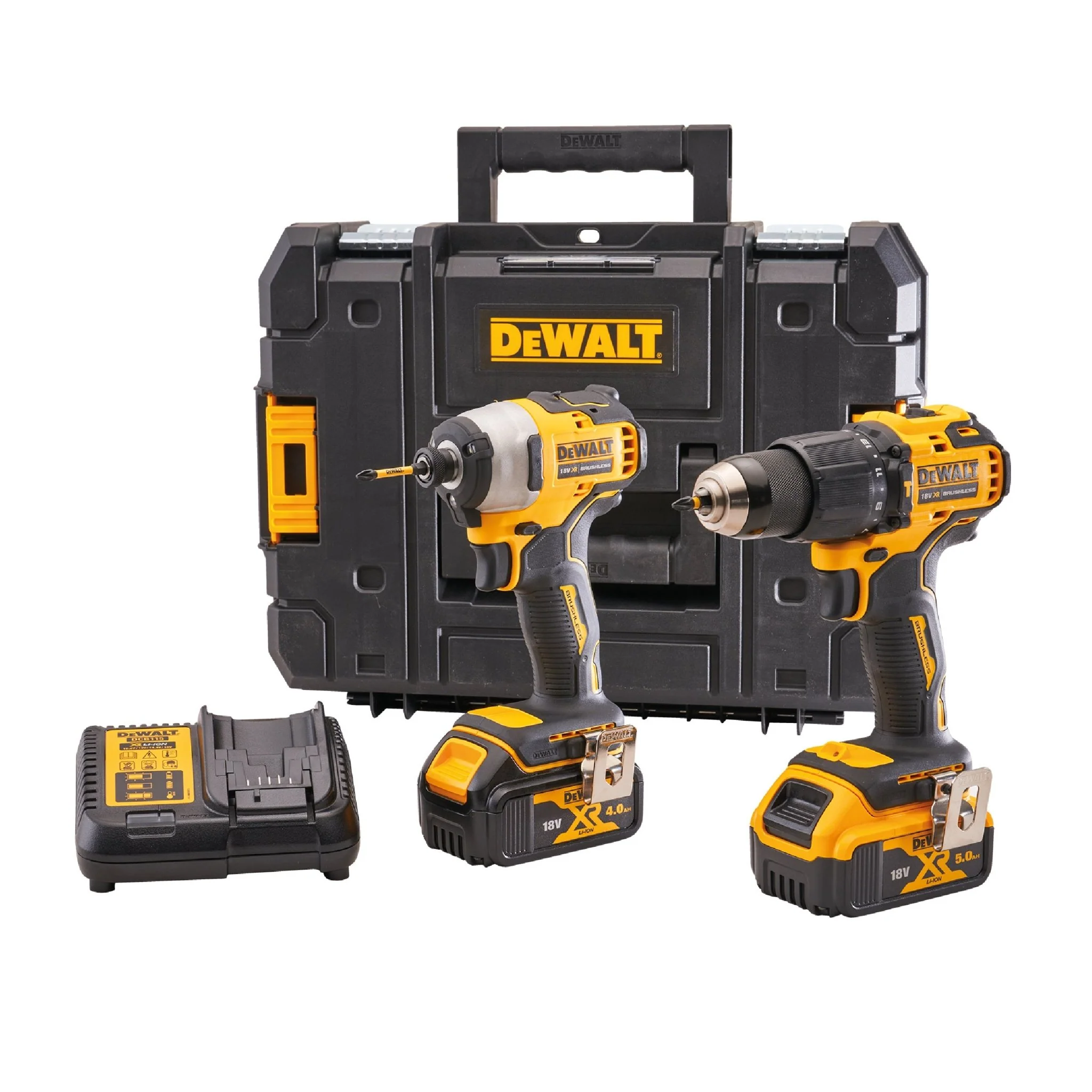 DeWalt 18V XR Brushless Combi Drill & Brushless Impact Driver Twin Pack