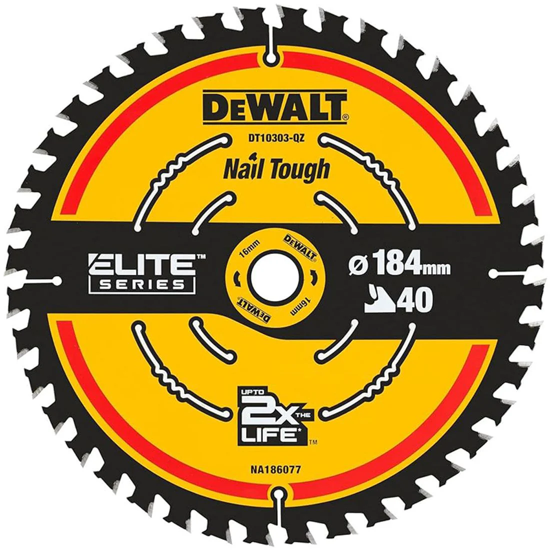 DEWALT CORDED EXTREME FRAMING BLADE 184X16X40T DEWDT10303QZ