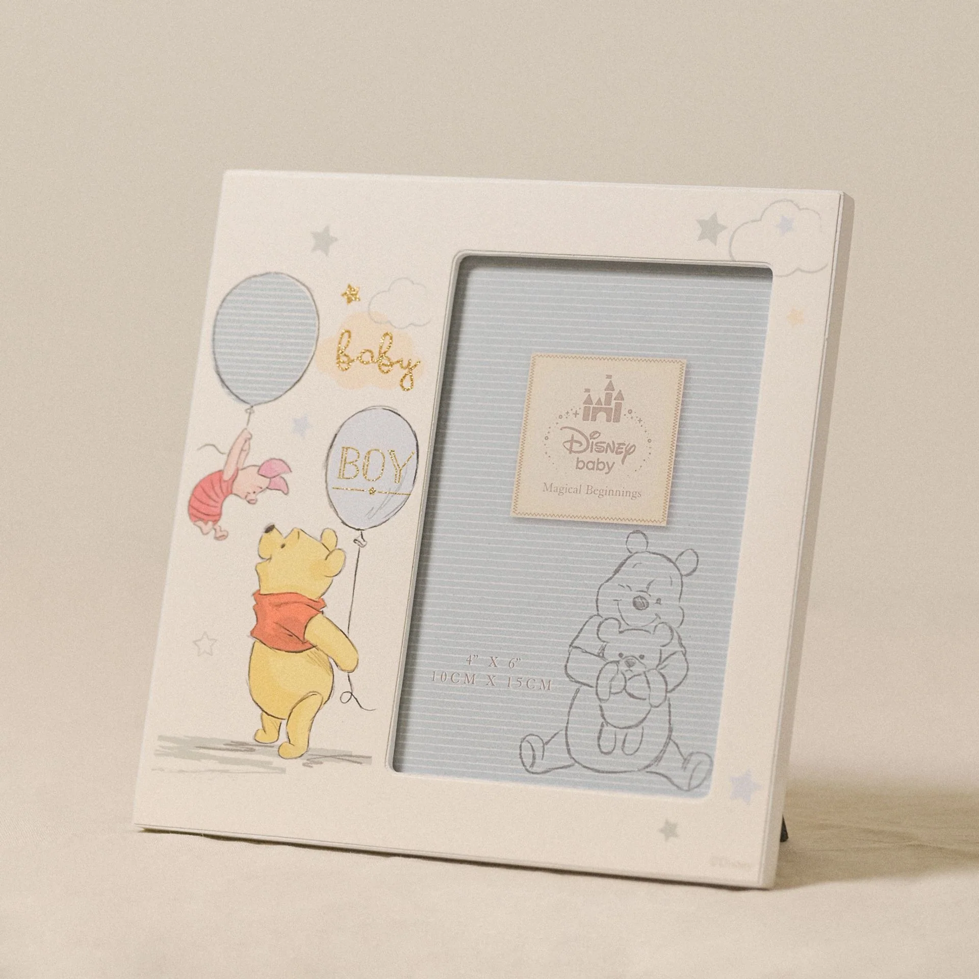 Disney Magical Beginnings Frame 4" x 6" Pooh Baby Boy