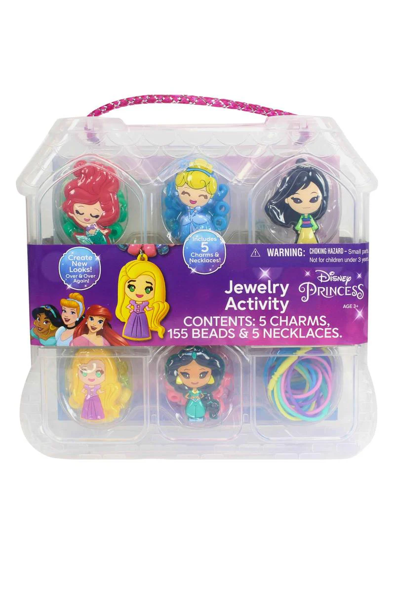 Disney Princess Charm Necklace Jewelry Activity Set