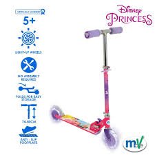 Disney Princess Folding Inline Scooter (with lightup wheels)