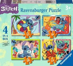 Disney Stitch 4 In A Box Puzzle