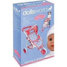 DollsWorld Deluxe 3 Wheel Stroller - Image 2