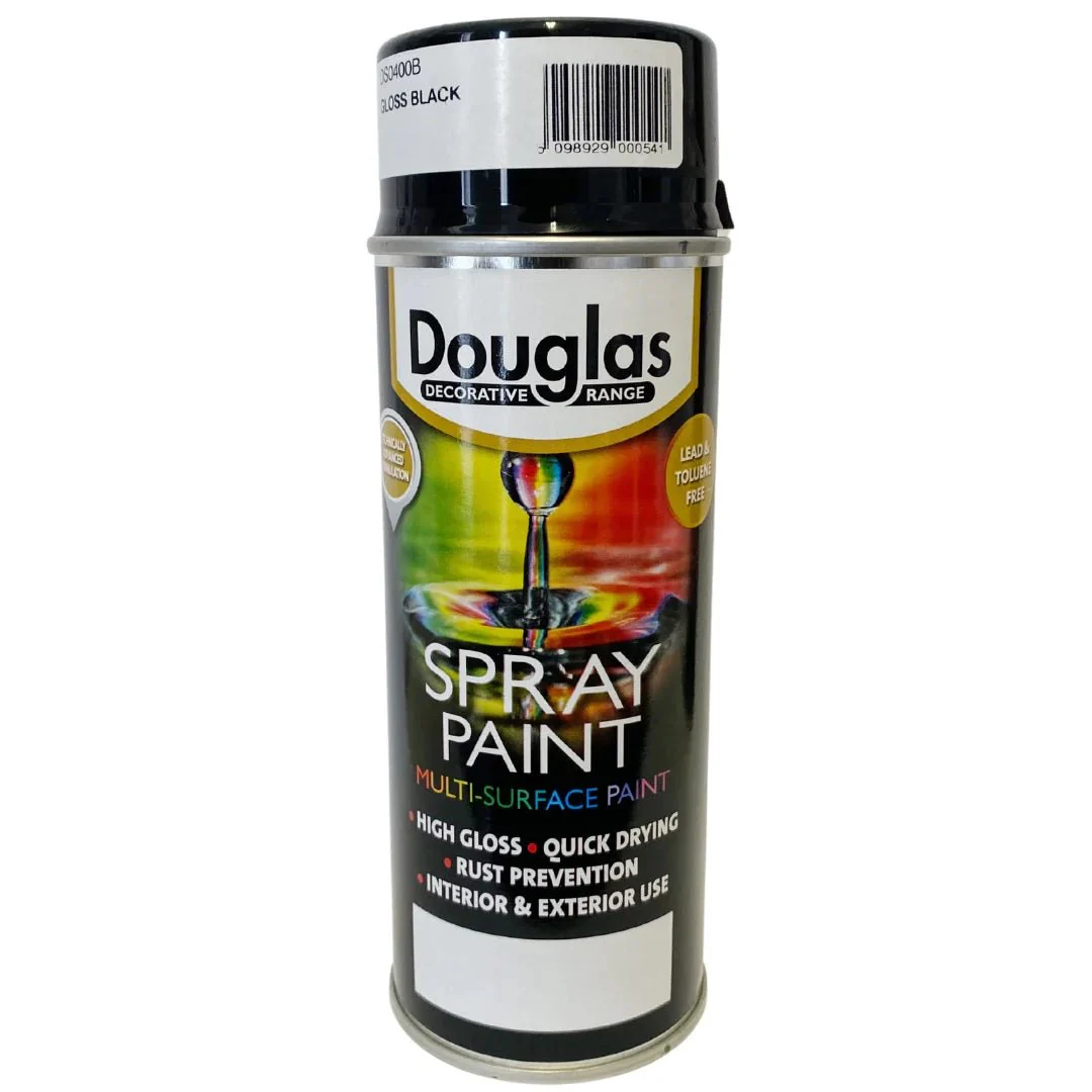 Douglas Spray Paint - Gloss Black 400ml