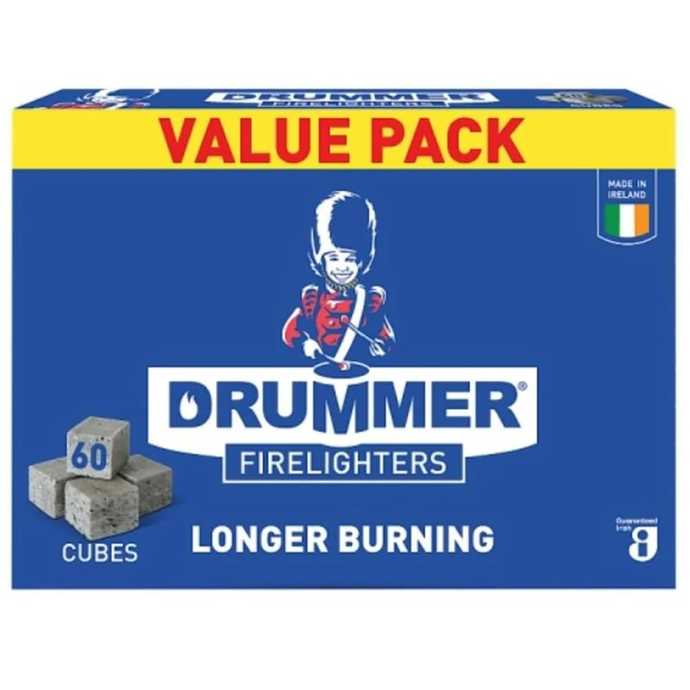 Drummer Firelighters Block 60 Pack Value Pack