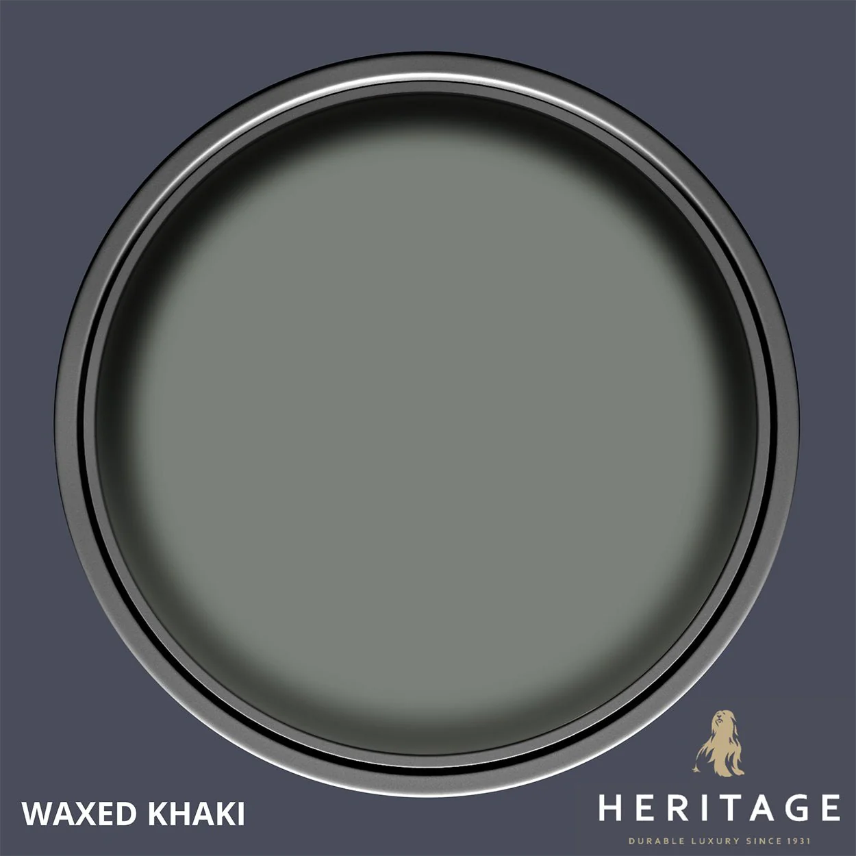 Dulux Heritage Eggshell Waxed Khaki 750Ml