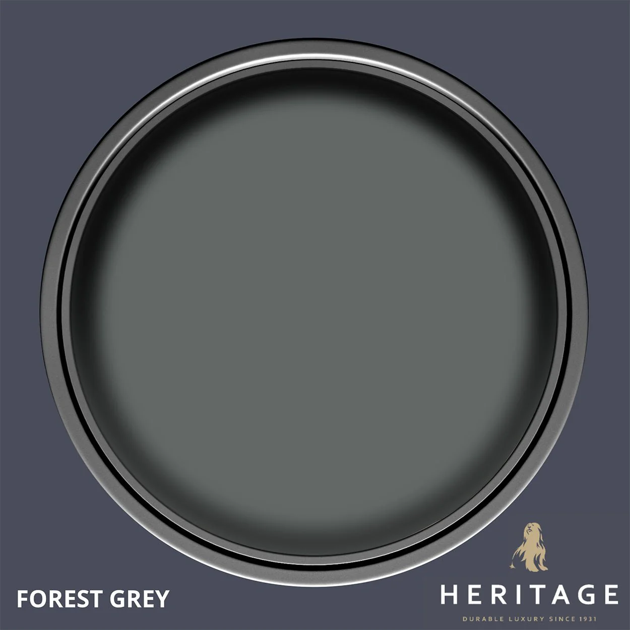 Dulux Heritage Velvet Matt Forest Grey  1L