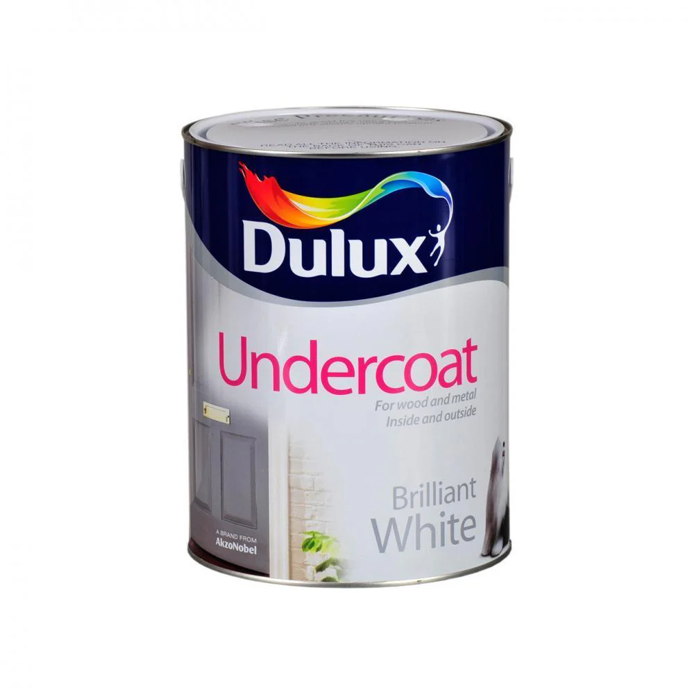 Dulux Undercoat Brilliant White Paint - 5 Litre