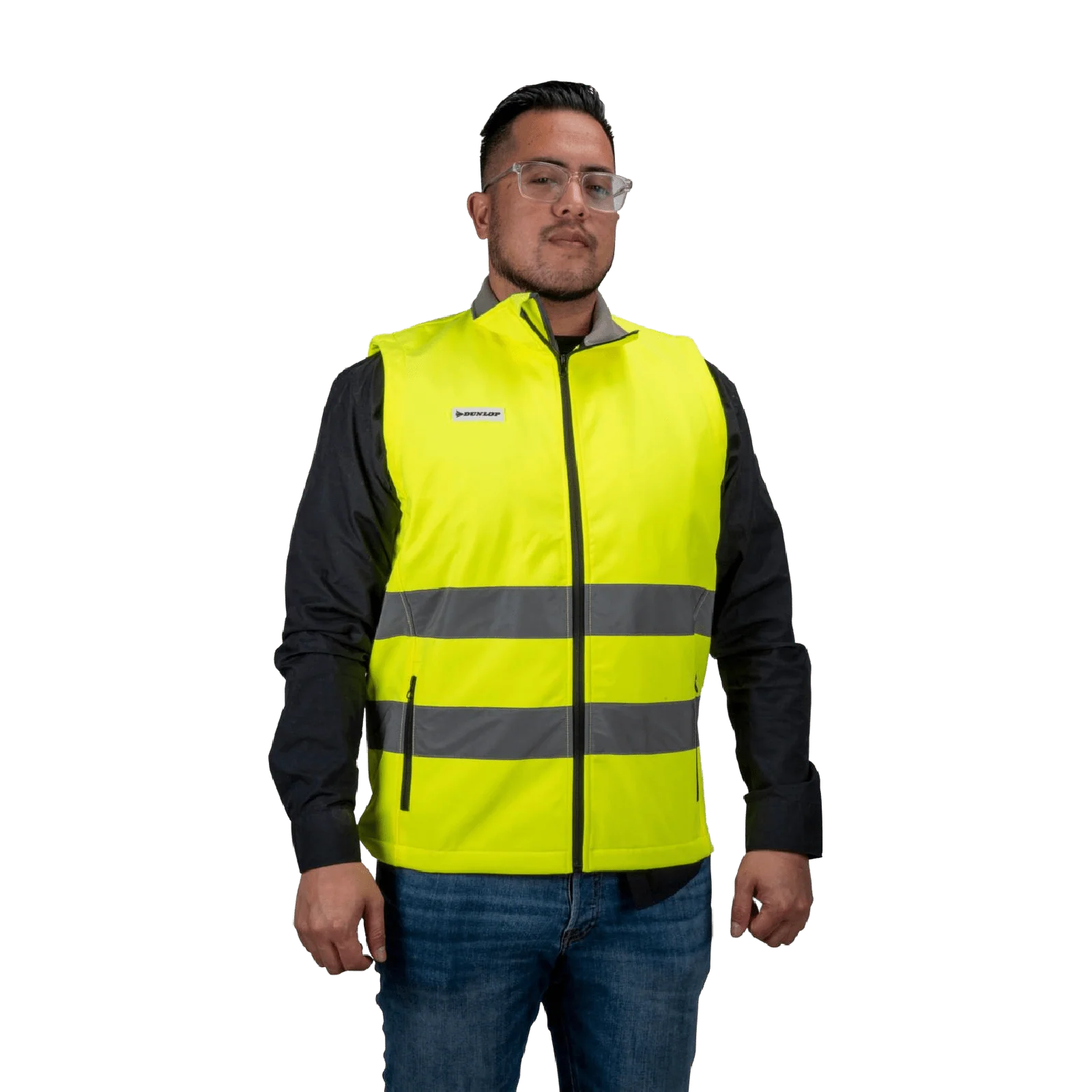 Dunlop Hi-Vis Soft Shell Bodywarmer Size L