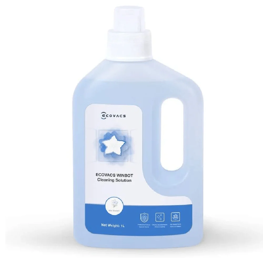 Ecovacs WINBOT Cleaning Solution 1L – Streak-Free Glass Cleaning Formula