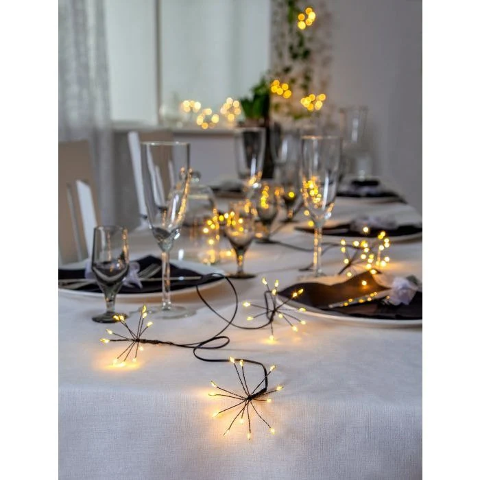 Eglo Battery Operated Dew Drop Flower String Lights - Image 2
