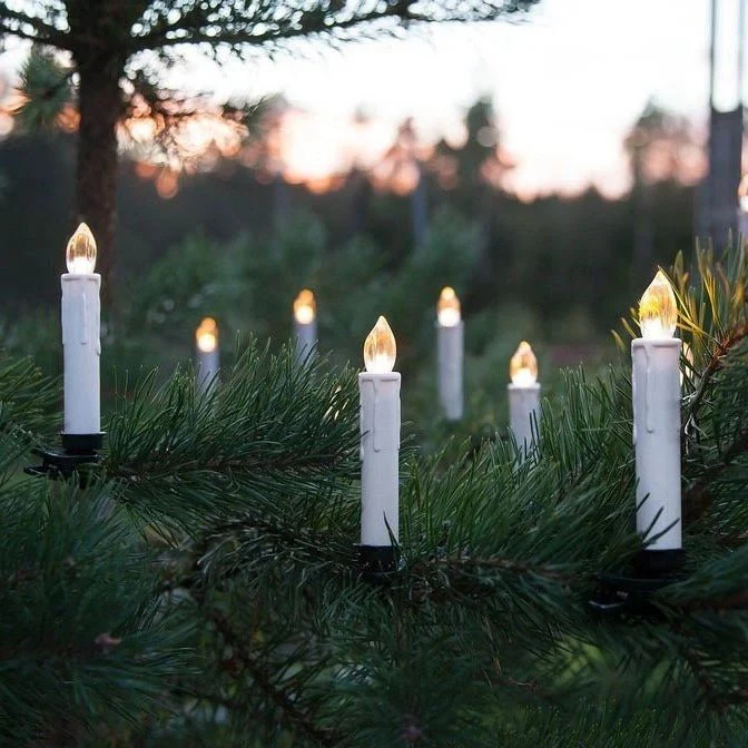 Eglo Set Of 5 Led Candle Tree Lights With Clips 13cm - Image 2