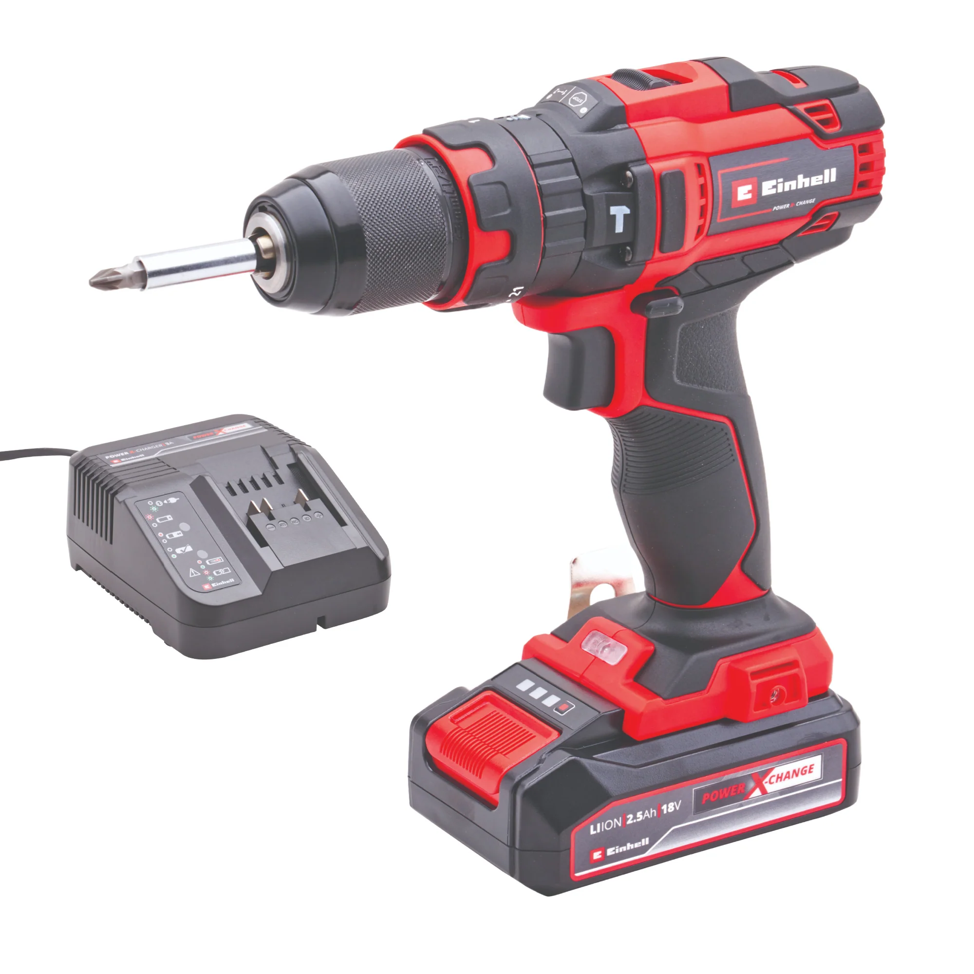 Einhell 18V Combi Drill With a 2.5Ah Li-ion Battery