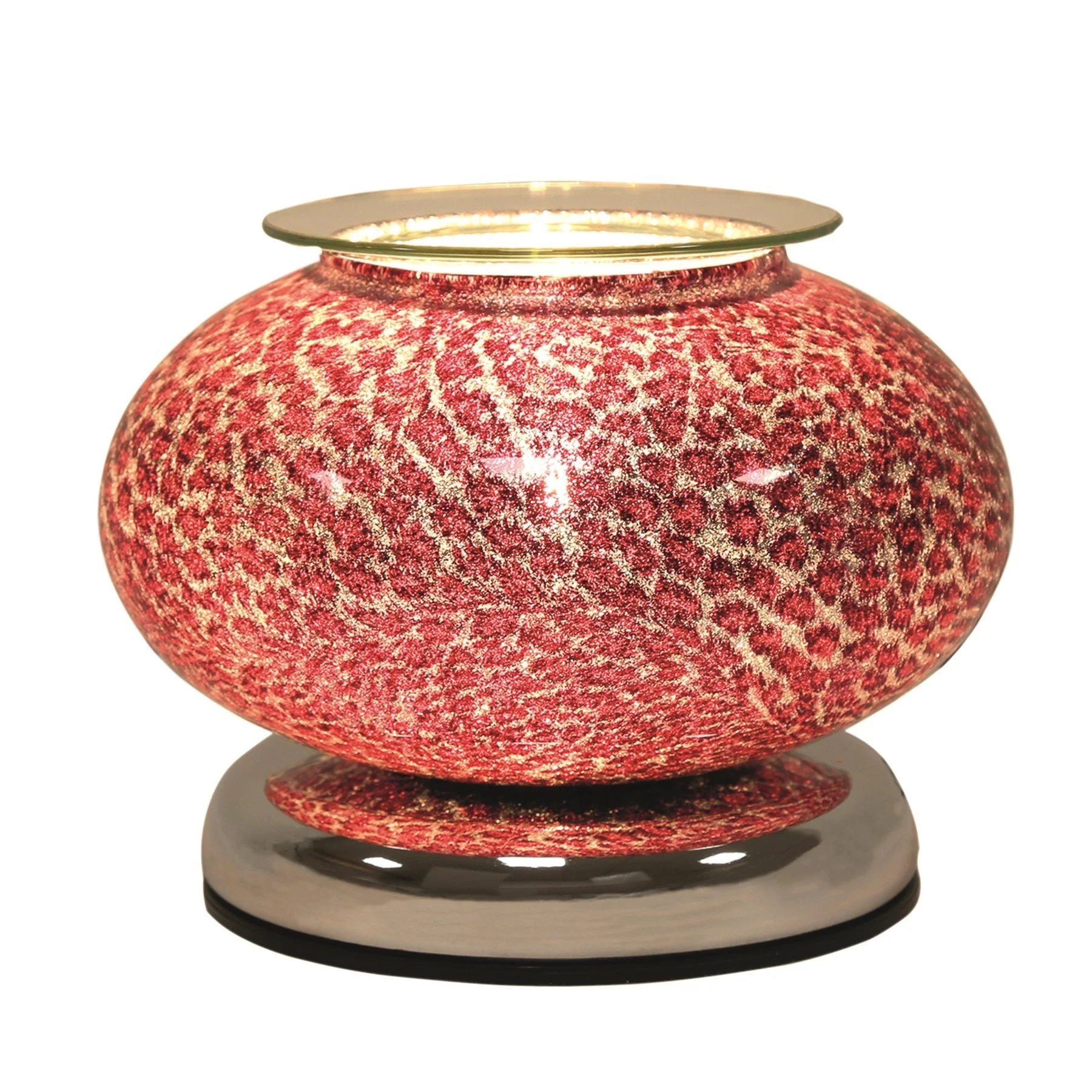Electric Wax Melt Burner Touch – Animal Print Red Ellipse