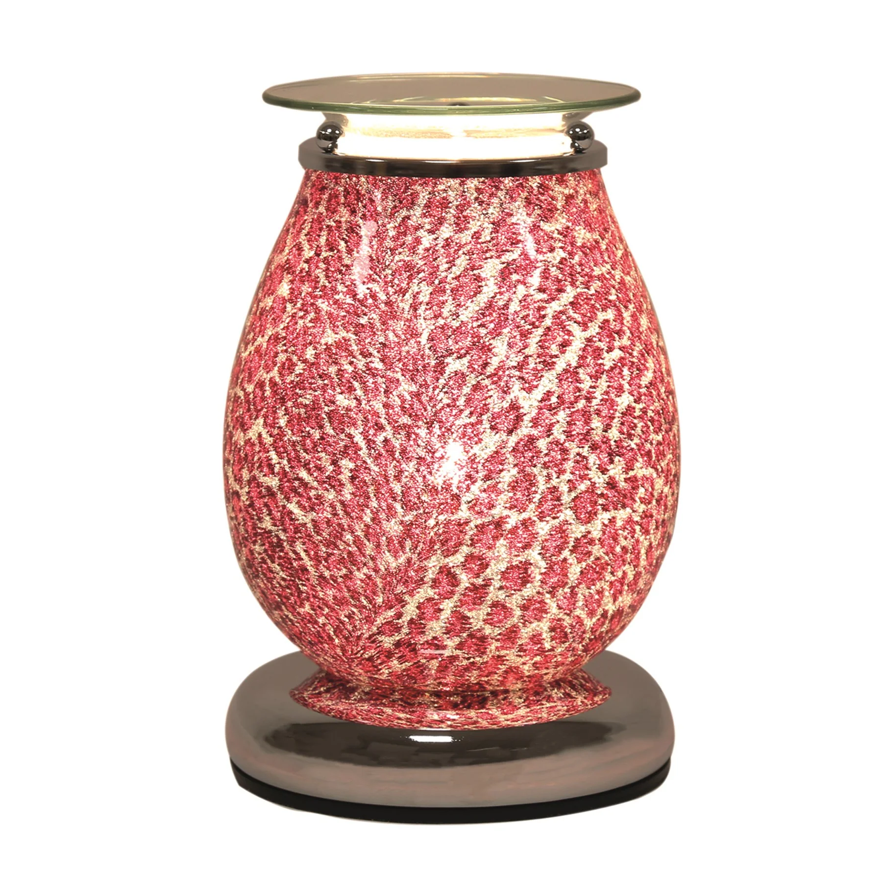 Electric Wax Melt Burner Touch – Animal Print Red Oval