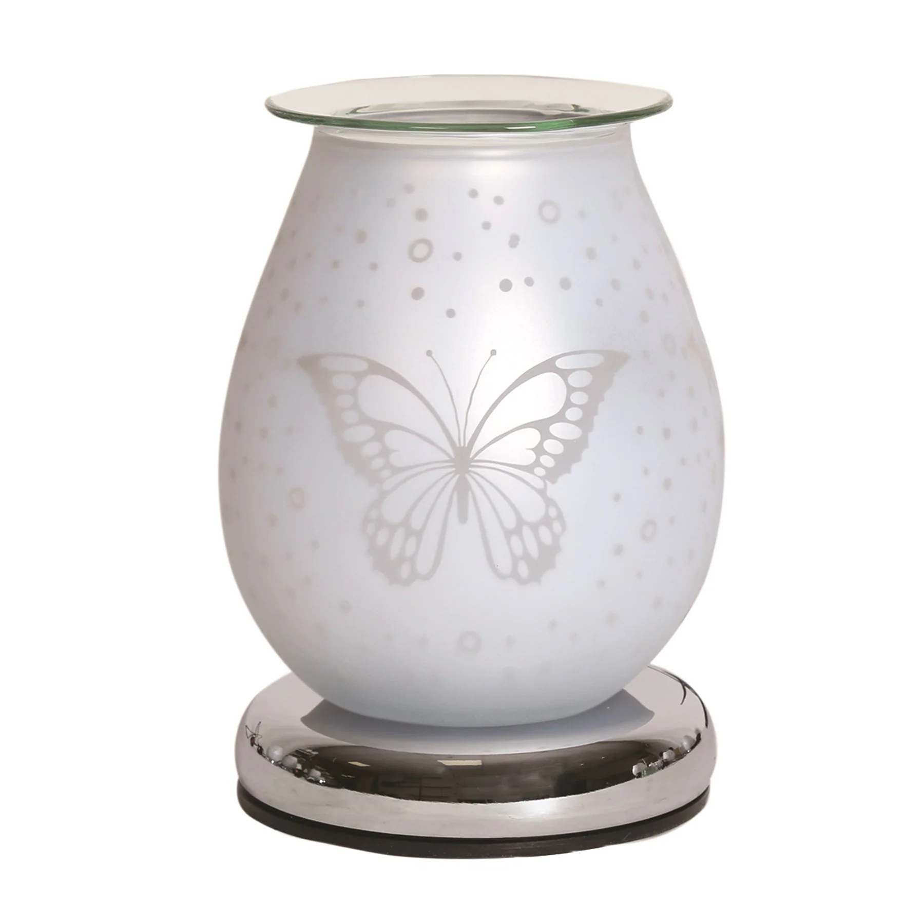 Electric Wax Melt Burner Touch - White Satin Butterfly - Image 2