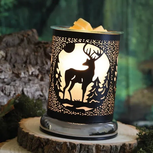 Electric Wax Melter Touch - Black Silhouette Stag 17cm - Image 2