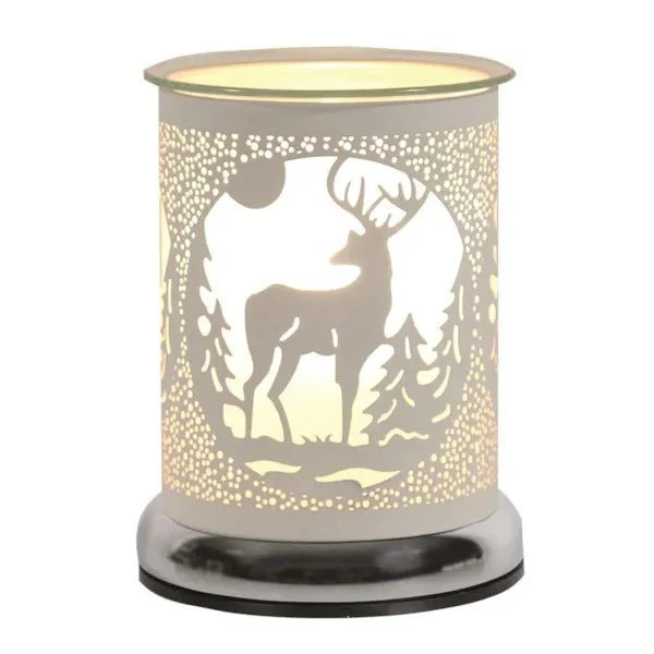 Electric Wax Melter Touch - White Silhouette Stag 17cm