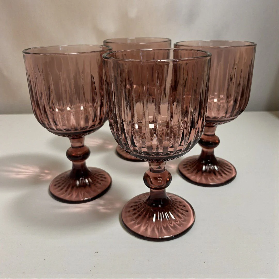 Elements Pink Wine Glasses Set of 4 - Image 2