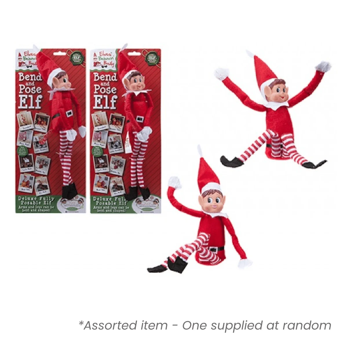 Elves Behavin' Badly 12" Bendable Poseable Elf Assorted - One Supplied*