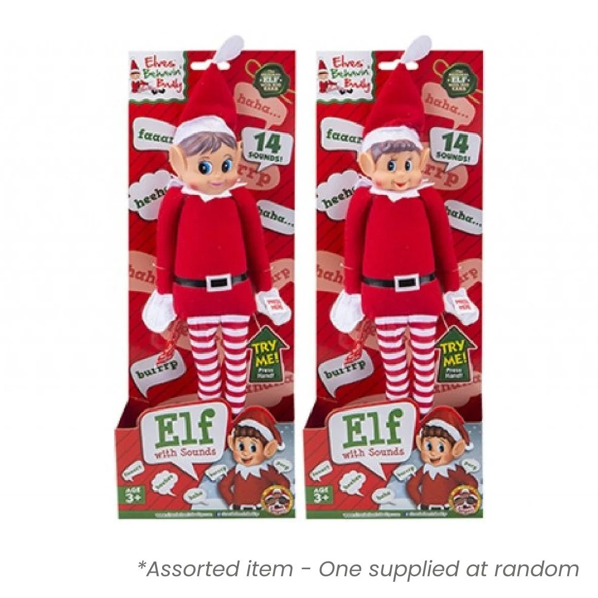 Elves Behavin' Badly 12" Elf Doll With Sound - One Supplied*