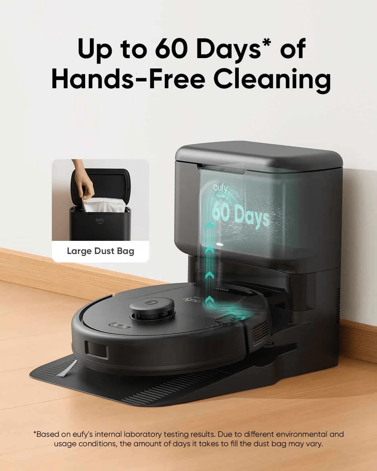 Eufy L60 Hybrid Robot Vacuum Cleaner & Mop with Self-Empty Station - Image 3
