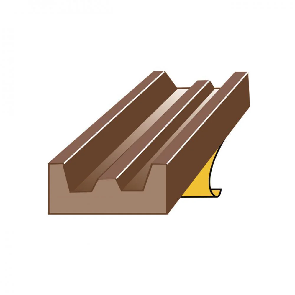 Exitex Brown E Strip Draught Excluder - 5m - Image 2