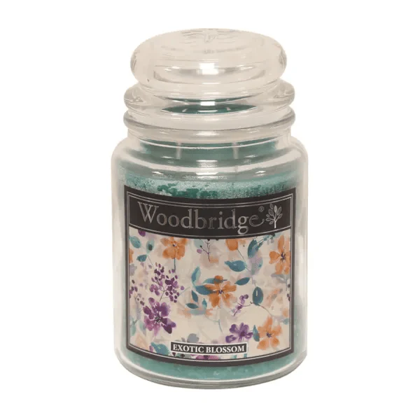 Exotic Blossom Woodbridge Large Scented Candle Jar