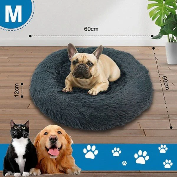 Extrastar Calming Donut Pet Bed Grey - Medium - Image 5