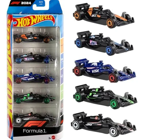 F1 Racing 5 Pack Cars Set - Hot Wheels 1:64