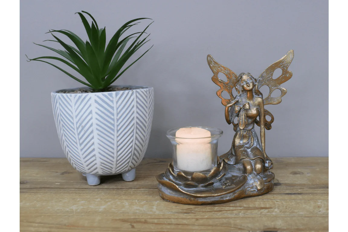 Fairy Tealight Holder 16cm - Image 4