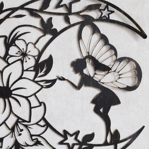 Fairy Wall Art Bronze 60cm - Image 3