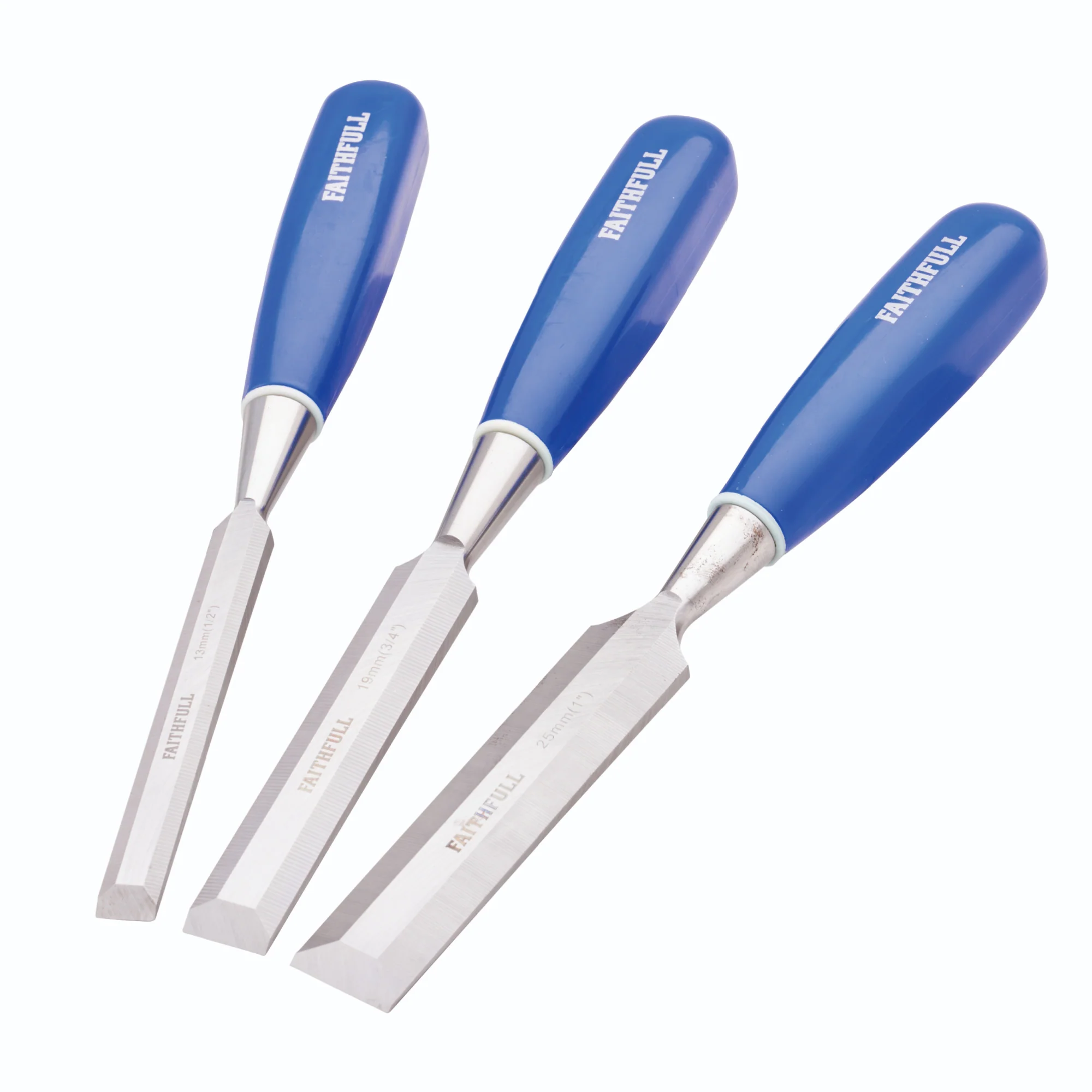 Faithfull 3 Piece Blue Chisel Set