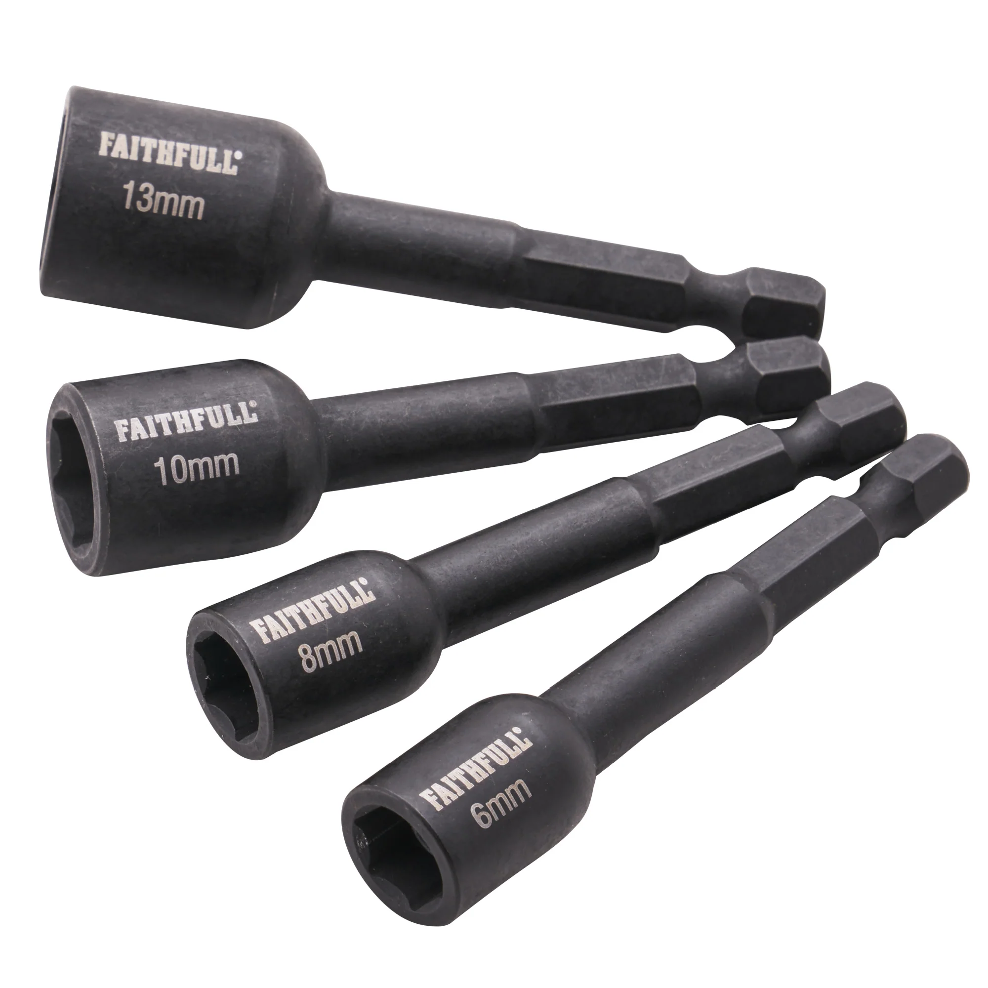 Faithfull 4 Piece Impact Nut Driver Set