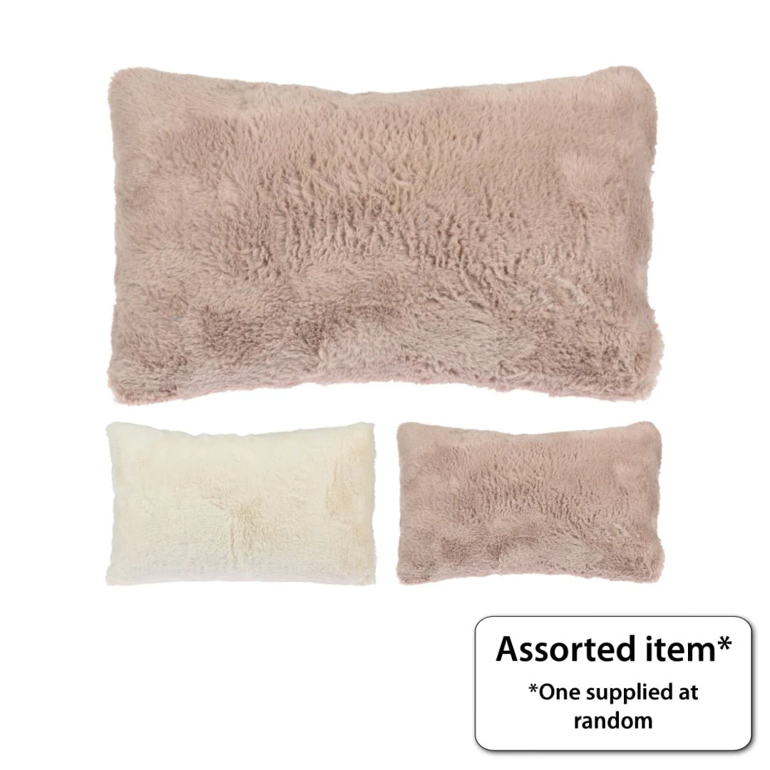 Faux Fur Rectangular Cushion 30 x 50cm