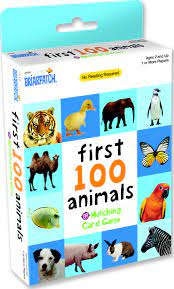 First 100 Animals Matching Card Game