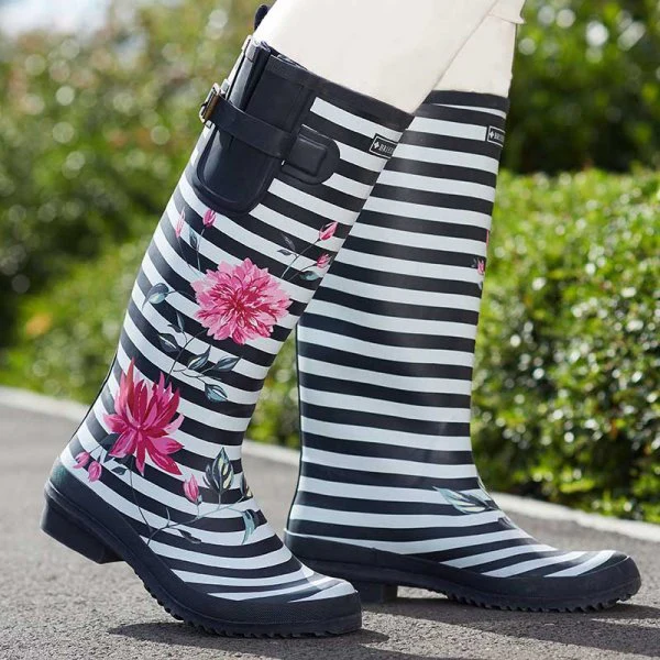 Fleurs Rubber Wellington Boots Size 7