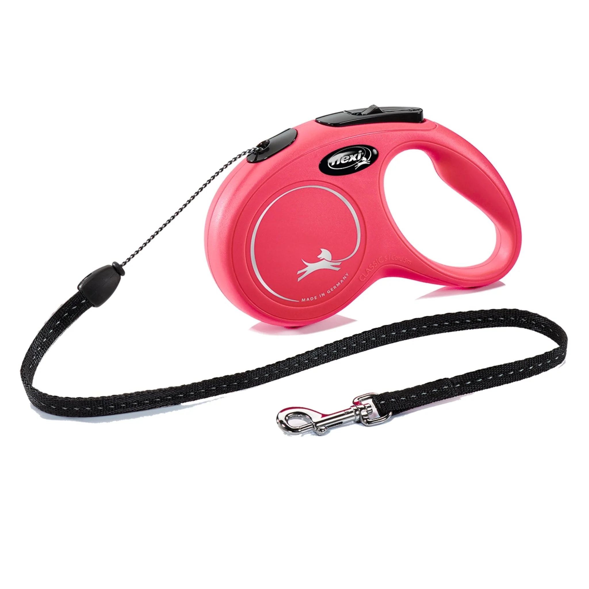 Flexi Retractable Classic Small Red 5 Metre Cord Dog Lead