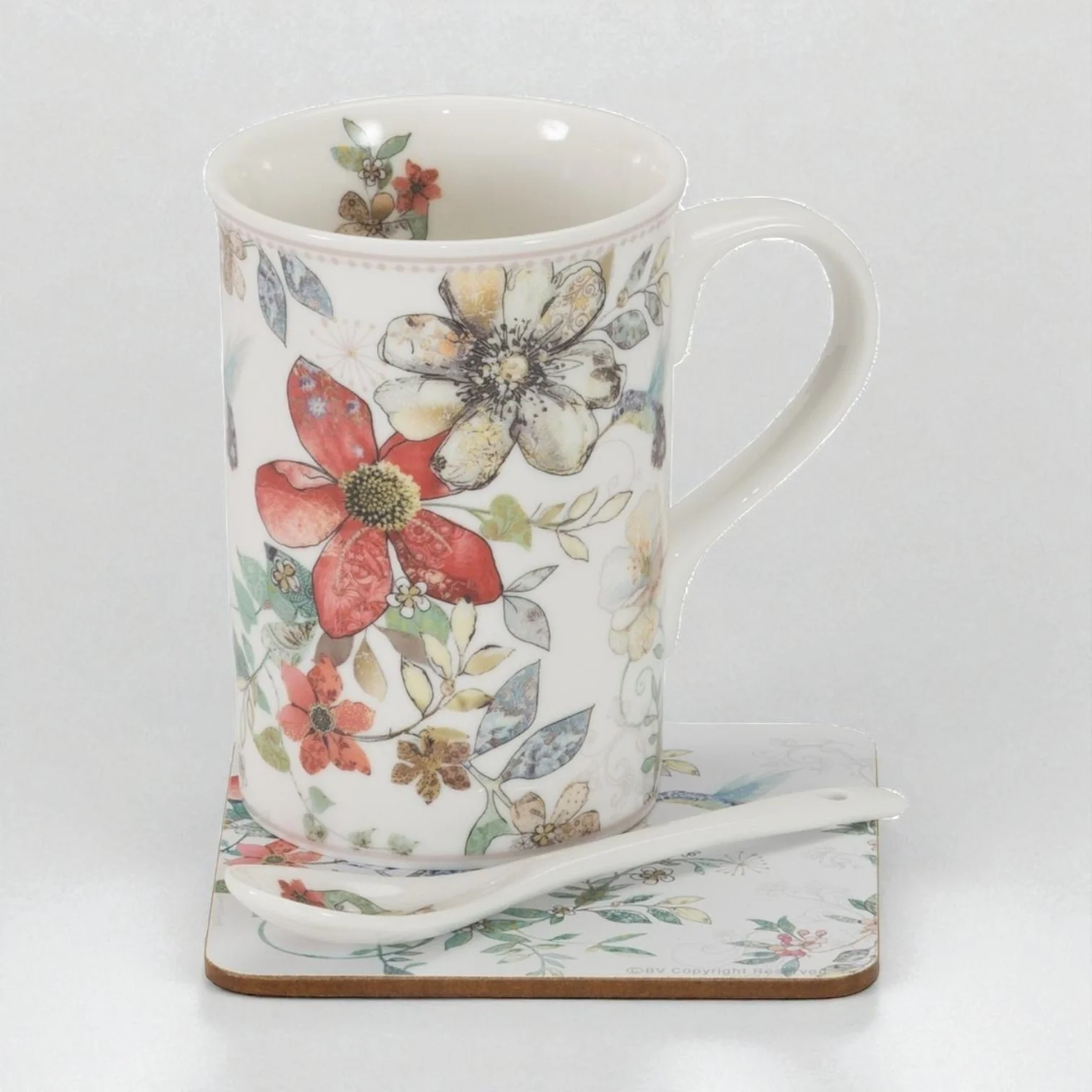Flora & Hummingbird Mug Gift Set