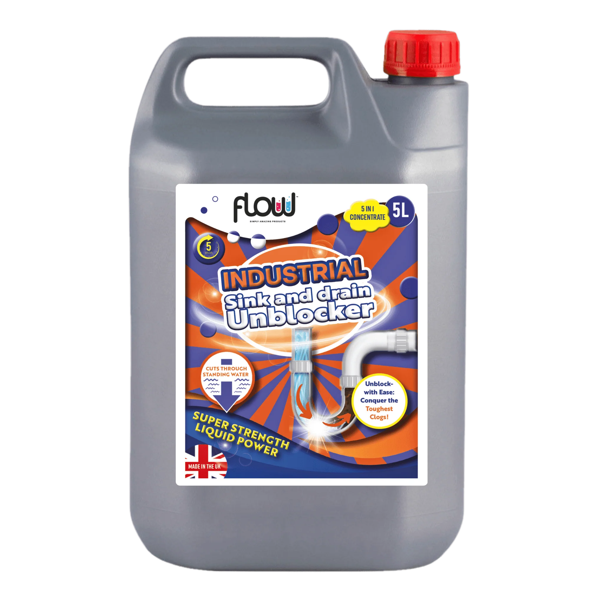 Flow Sink and Drain Unblocker 5 Litres