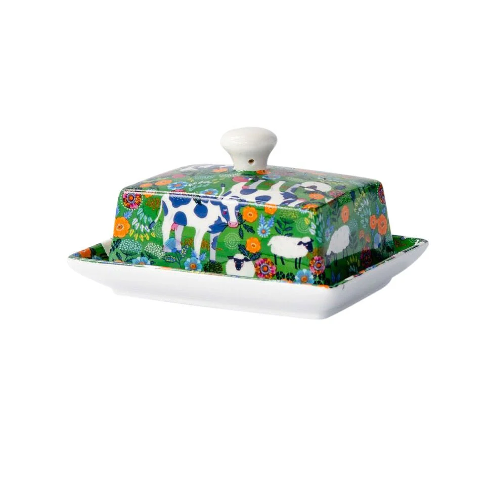 Four Green Fields Butter Dish